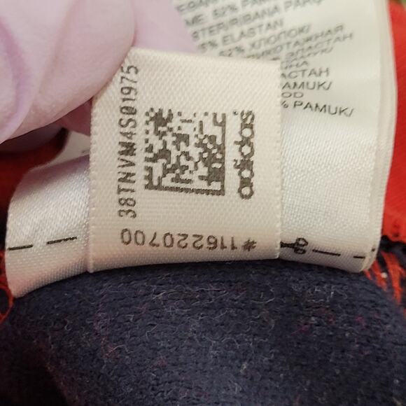 ADIDAS Colorblock Track Jacket Medium 21x26 Baggy Red Stripes - Picture 10 of 16